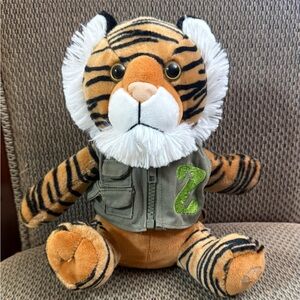 Tiger Zoo Plush Toy with vest